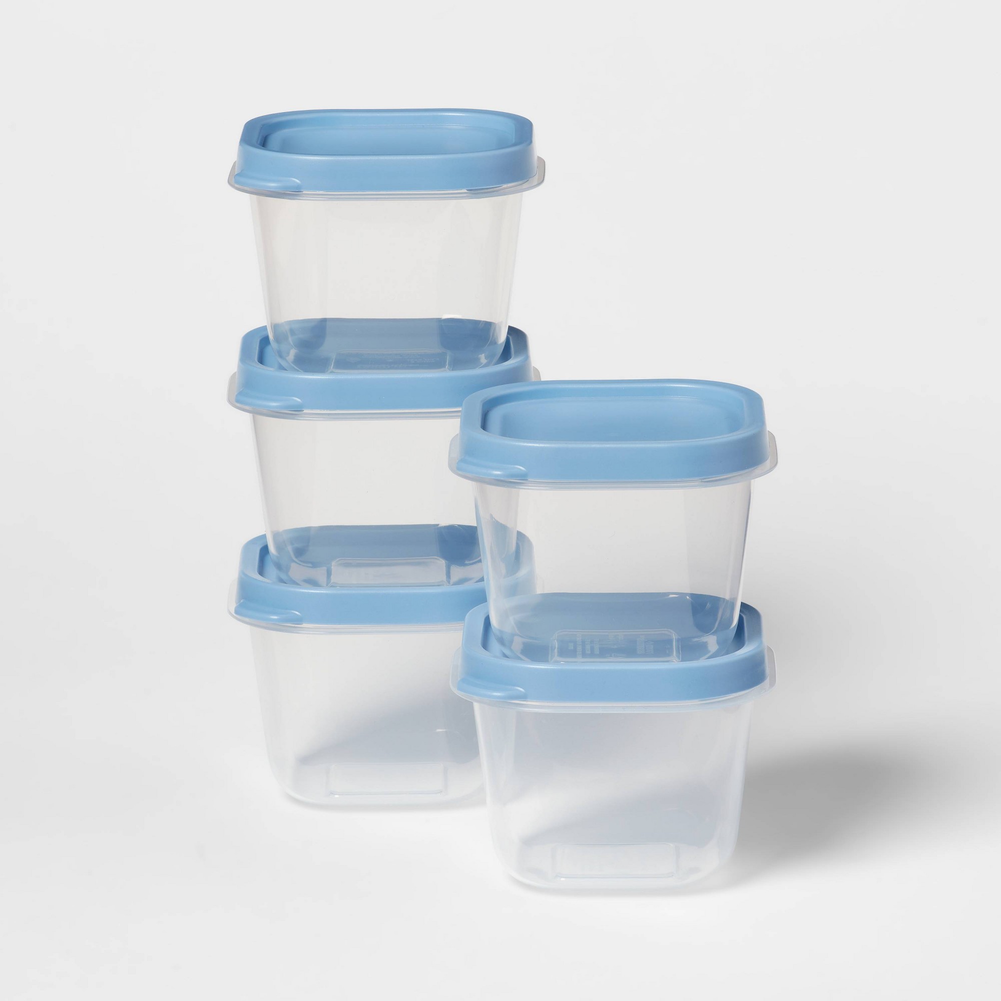Food Storage Kitchen Container Set - Набор из 10 синих пластиковых контейнеров