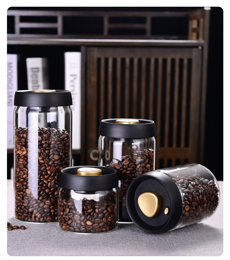 Food Storage Jar Glass - Банка для хранения кофейных зерен, вакуумная