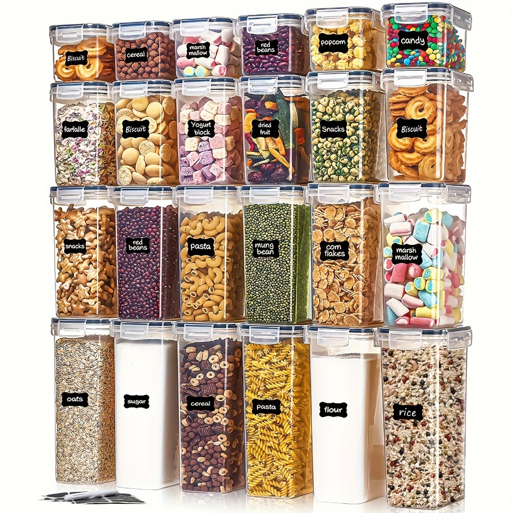 Food Storage Cabinet For Kitchen - Набор из 24 контейнеров для хранения
