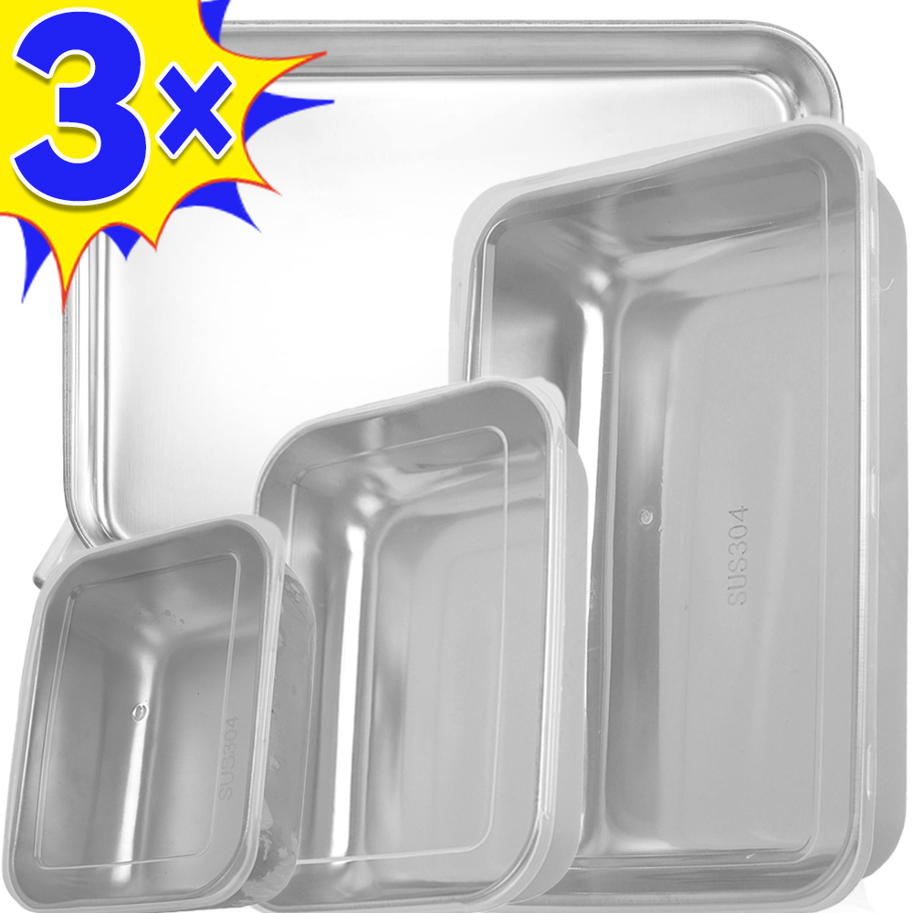 Food Storage Oven Safe - Ящик для хранения продуктов из нержавеющей