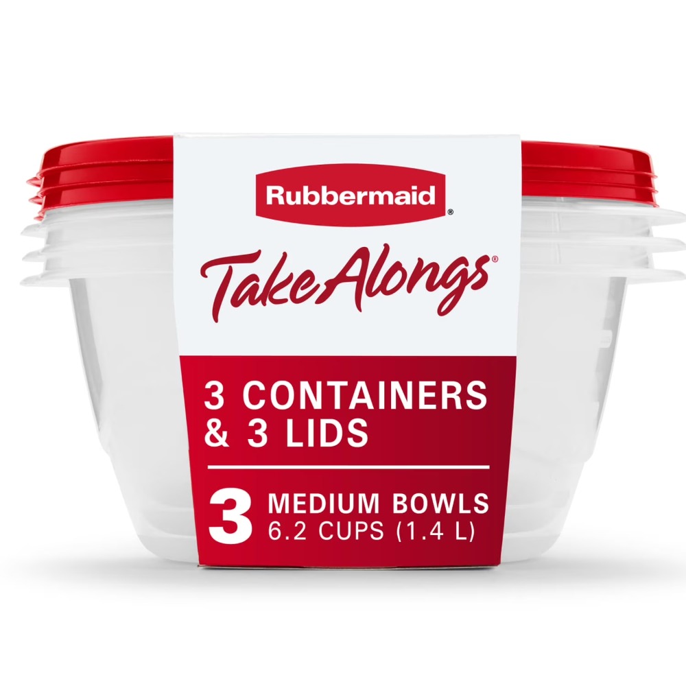 Food Storage Kitchen Container Set - Большие круглые контейнеры для хранения продуктов