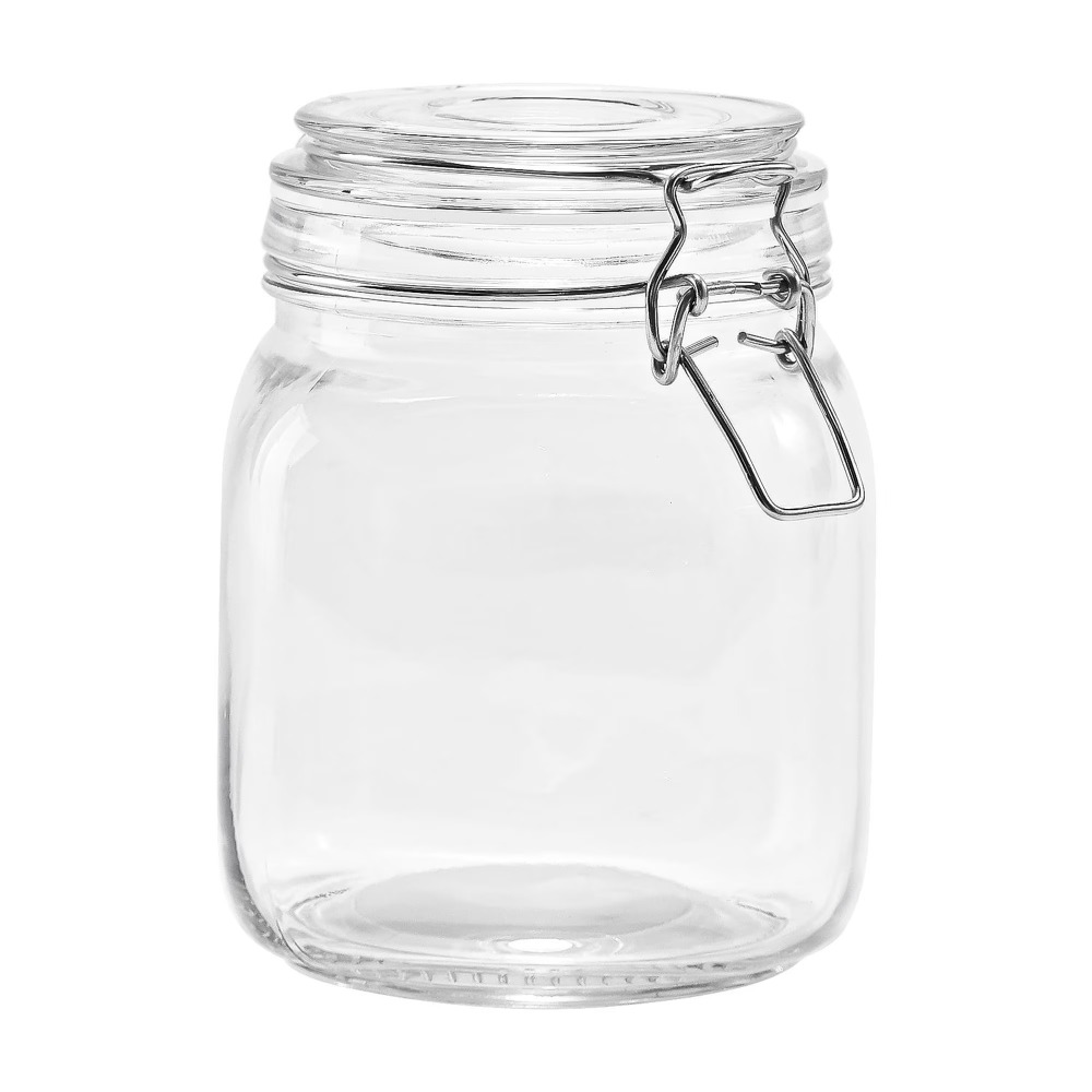 Food Storage Jar Glass - Стеклянная банка для хранения продуктов Mainstays,