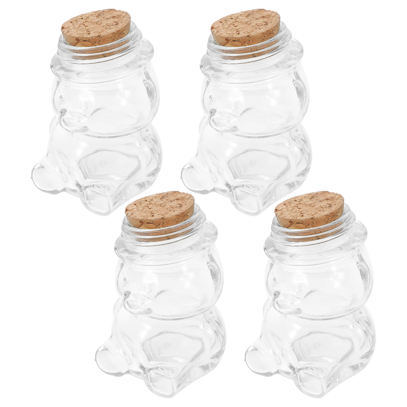 Food Storage Jar Glass - Набор из 4 стеклянных банок для