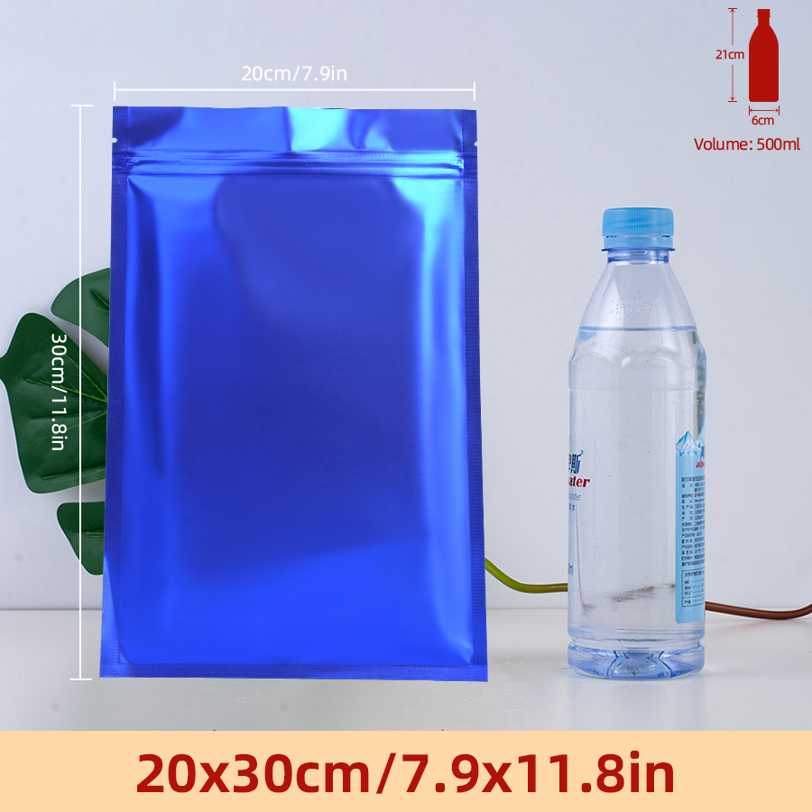 Food Storage Usa - 100 шт. матовых синих пакетов с