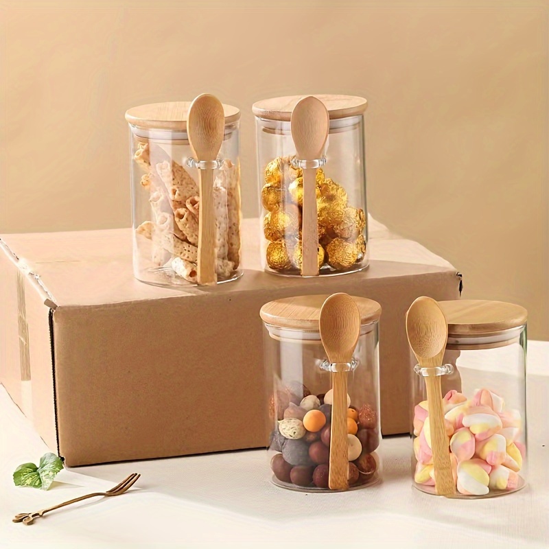 Food Storage Glass Set - Банка для конфет на 280 мл,