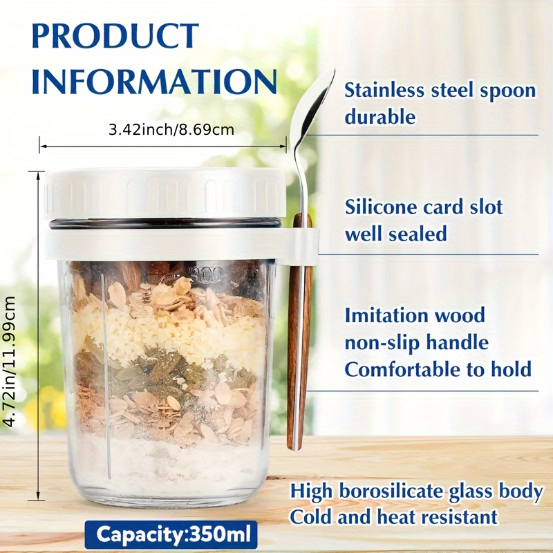 Стеклянная чашка для овсяных п – обзор и цена Food Storage Glass Set