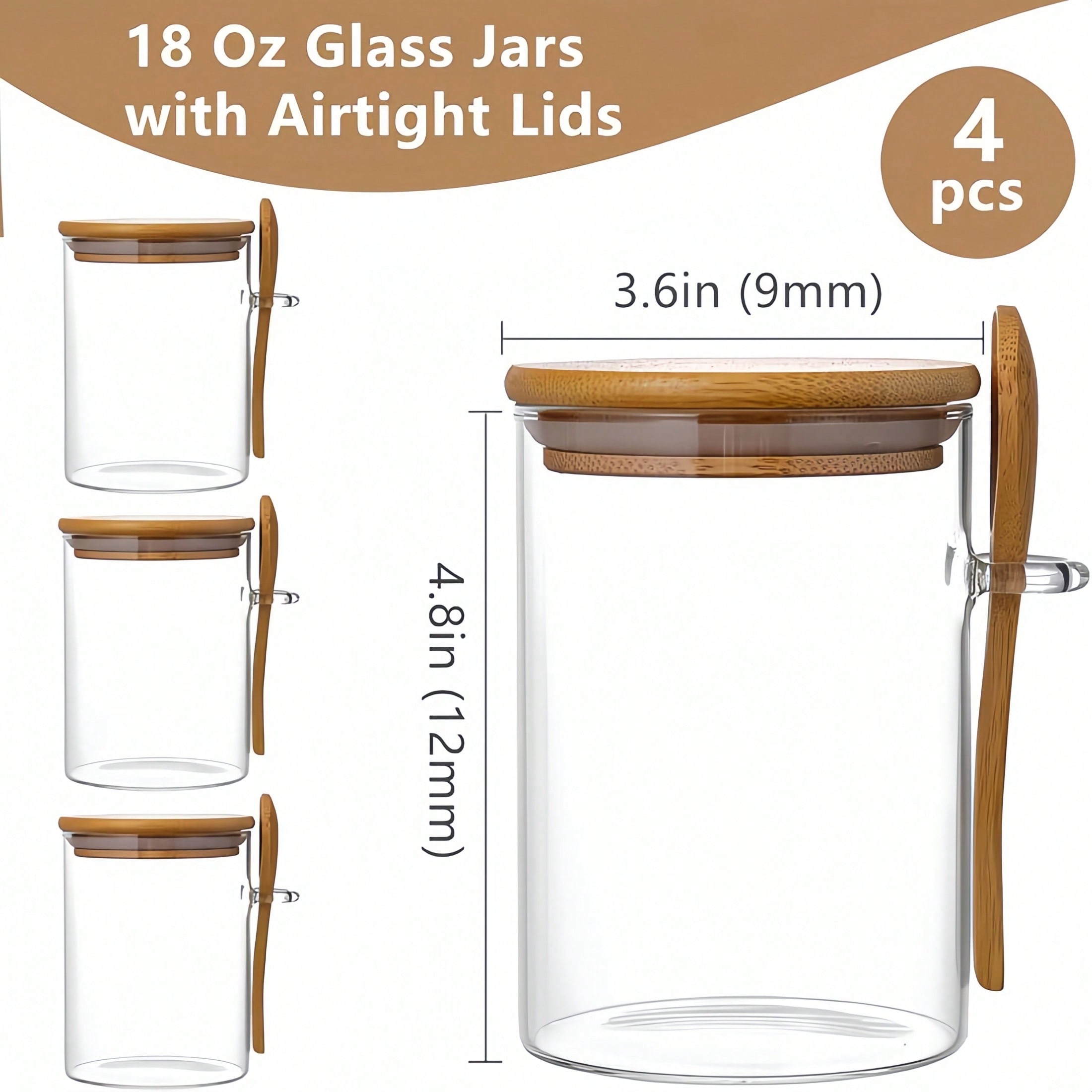 Набор для хранения из 4 предме – обзор и цена Food Storage Jar Glass