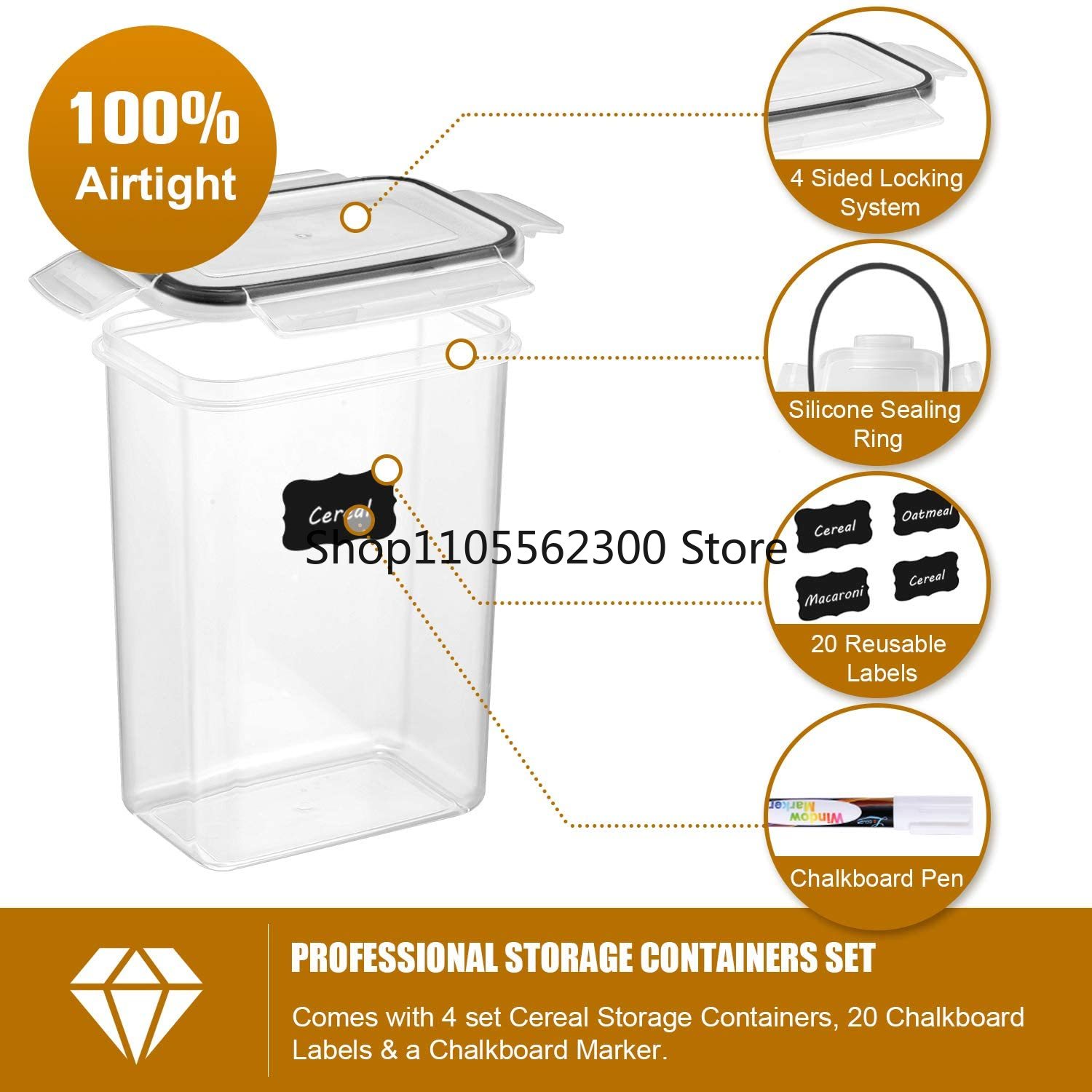 Набор из 7 контейнеров для еды – обзор и цена Food Storage Kitchen Container Set