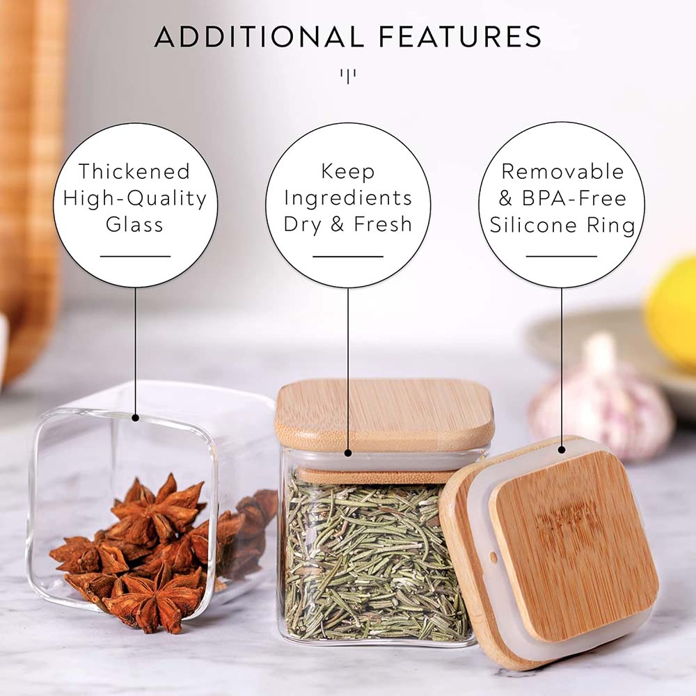 5oz Стеклянные Банки Набор с э – обзор и цена Food Storage Glass Set