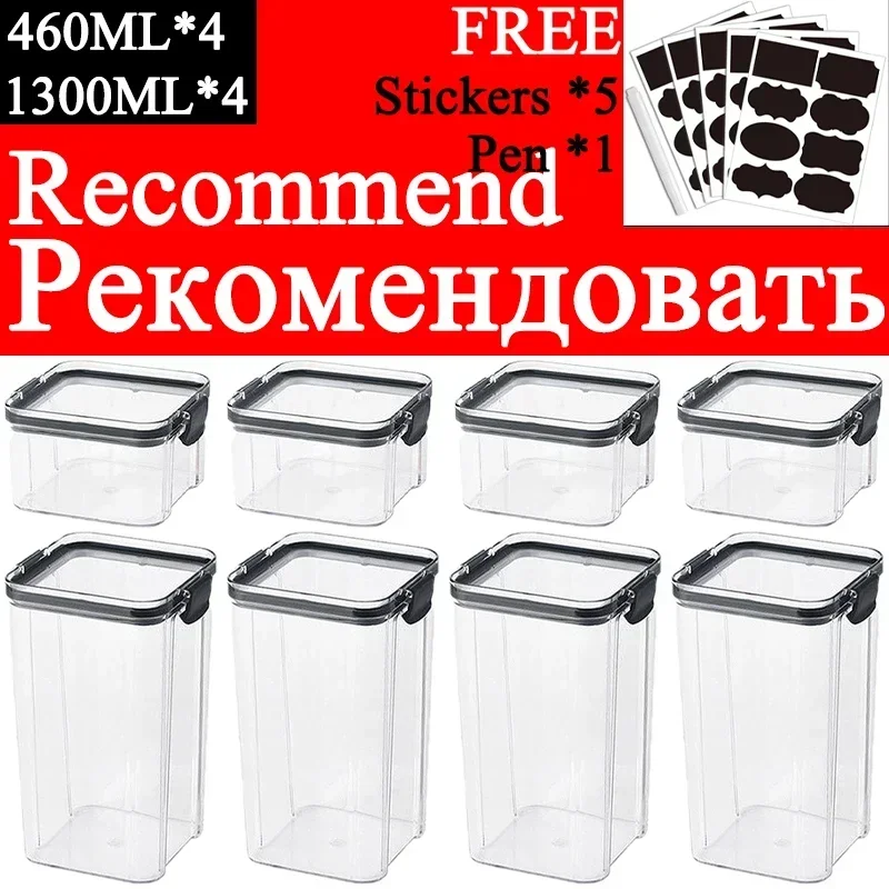 460-1800 мл наборы штабелируем – обзор и цена Food Storage Kitchen Container Set