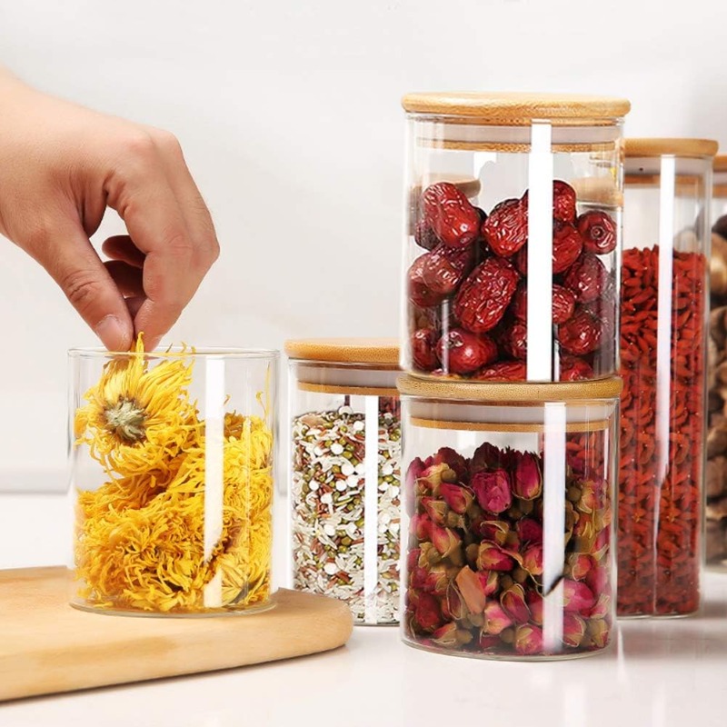 Набор из 12 стеклянных банок с – обзор и цена Food Storage Glass Set