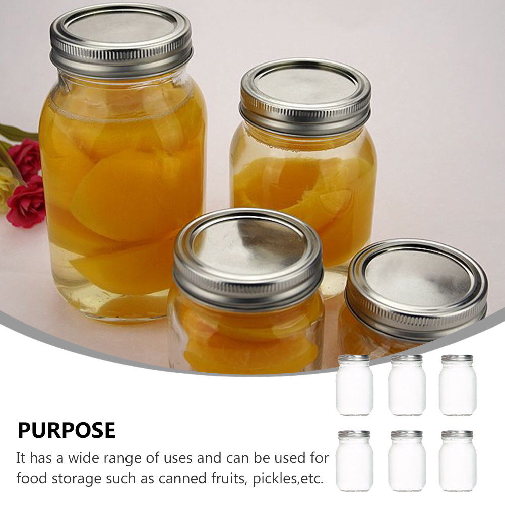 Набор из 6 прозрачных круглых  – обзор и цена Food Storage Jar Glass