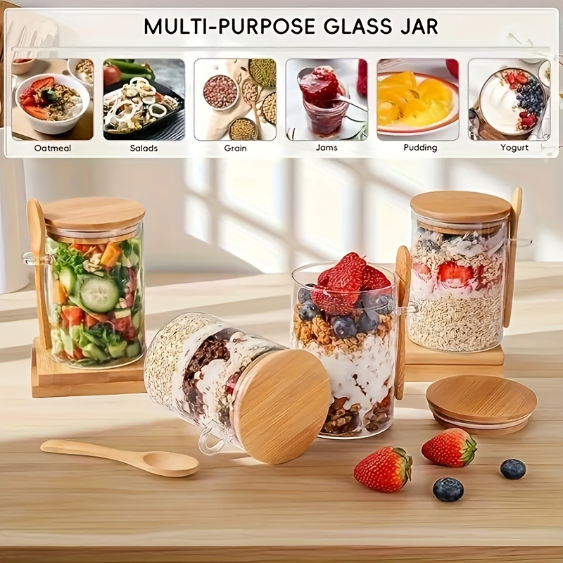 Набор стеклянных чашек для овс – обзор и цена Food Storage Glass Containers