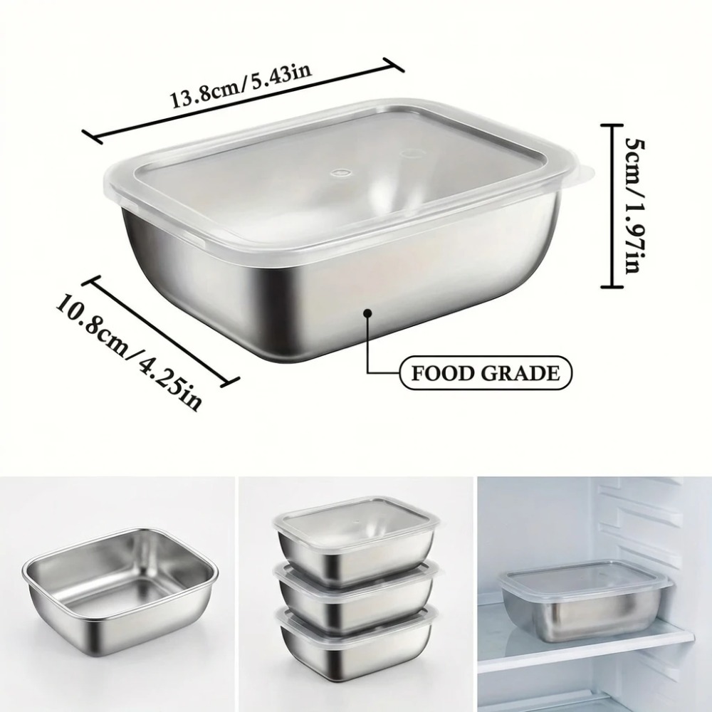Набор из 6 герметичных контейн – обзор и цена Food Storage Stainless Steel Containers