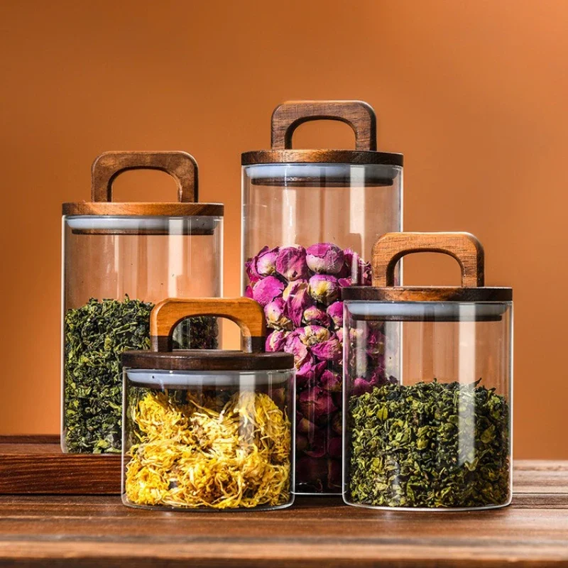 Прозрачная стеклянная банка с  – обзор и цена Food Storage Jar Glass