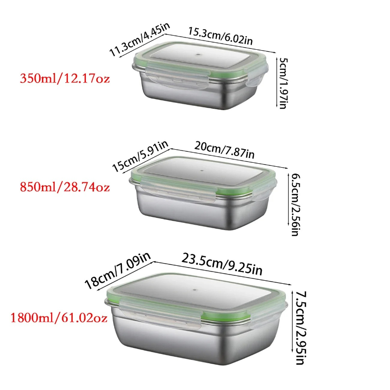 Набор ланч-боксов из нержавеющ – обзор и цена Food Storage Stainless Steel Containers