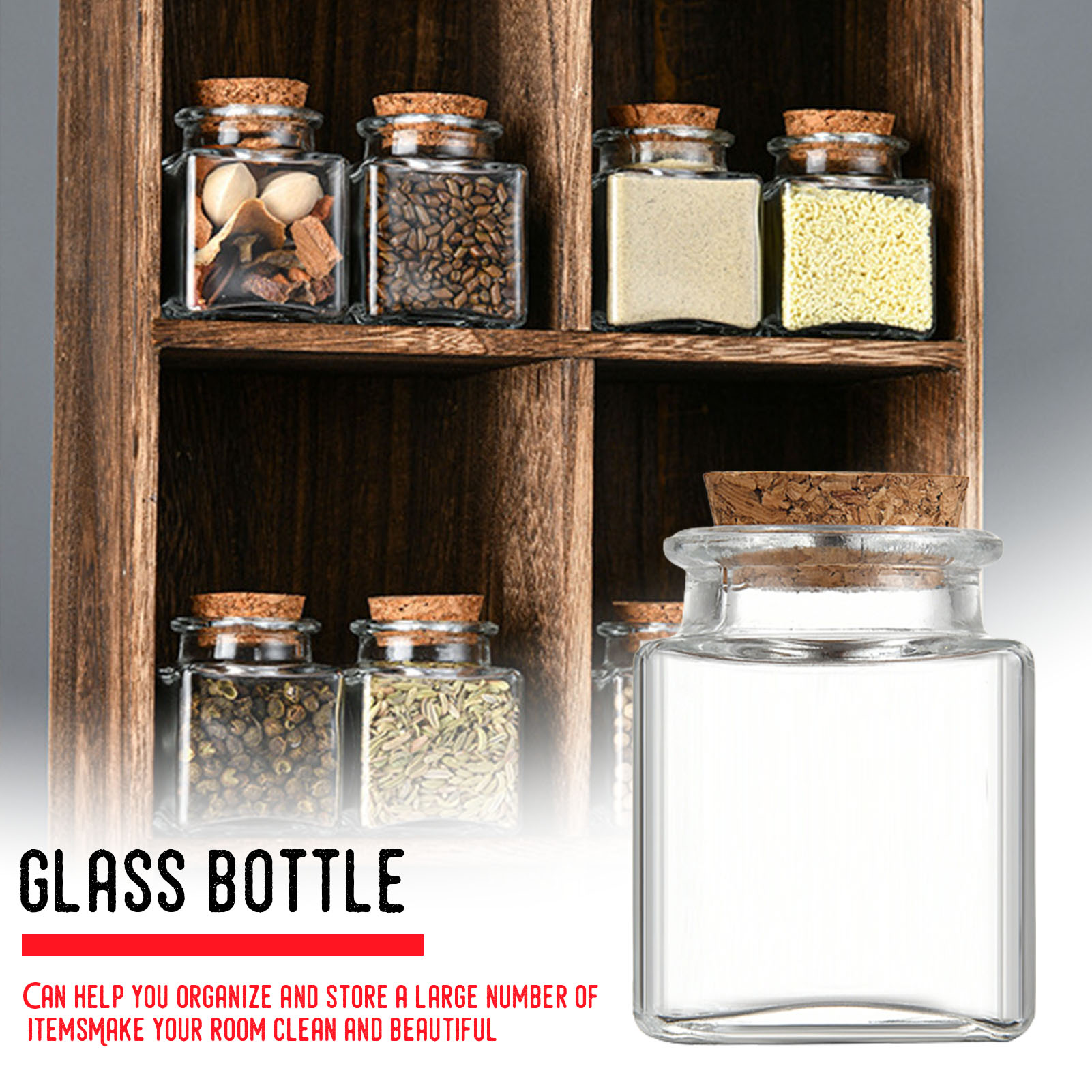 1/5/10 шт. стеклянные банки дл – обзор и цена Food Storage Jar Glass