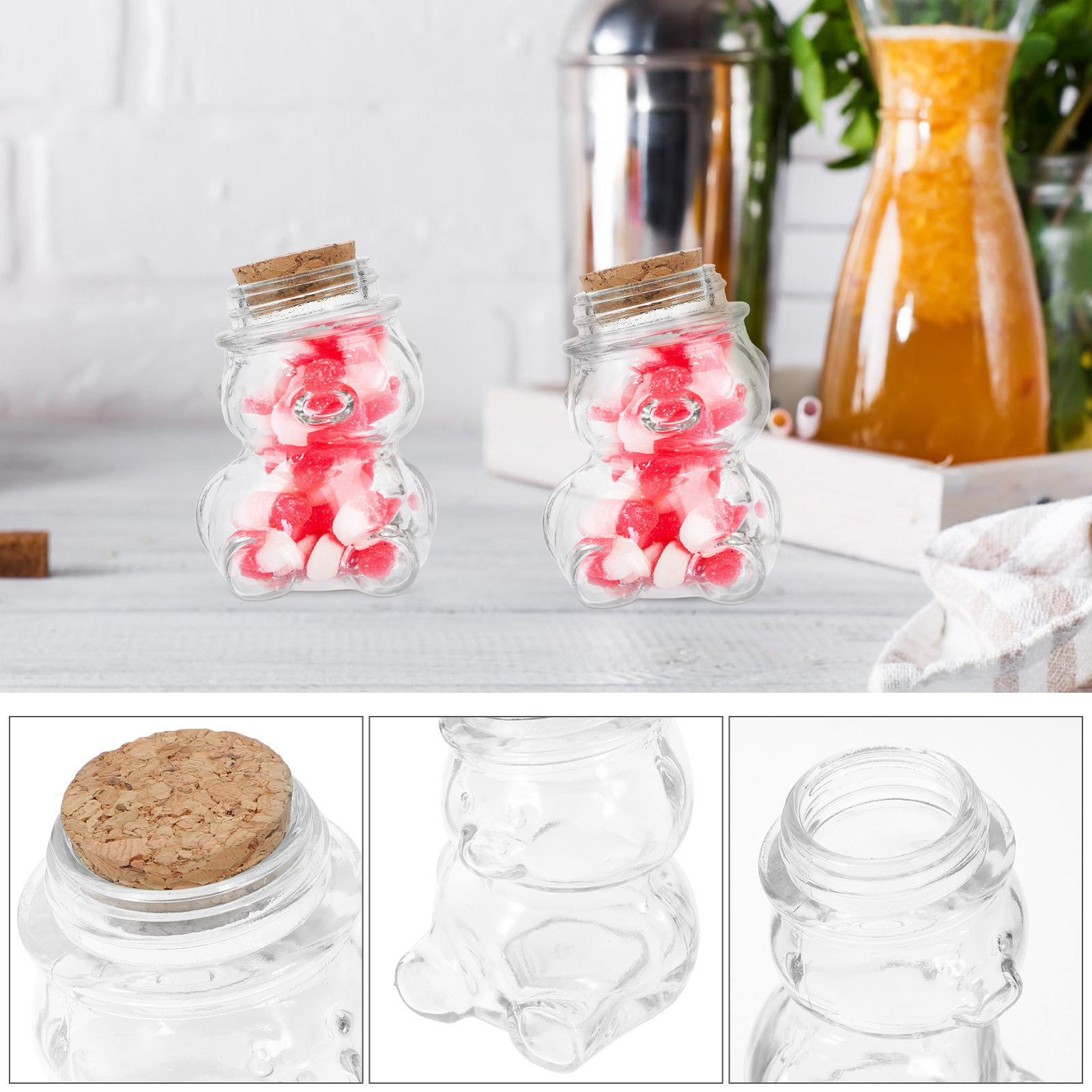 Набор из 4 стеклянных банок дл – обзор и цена Food Storage Jar Glass