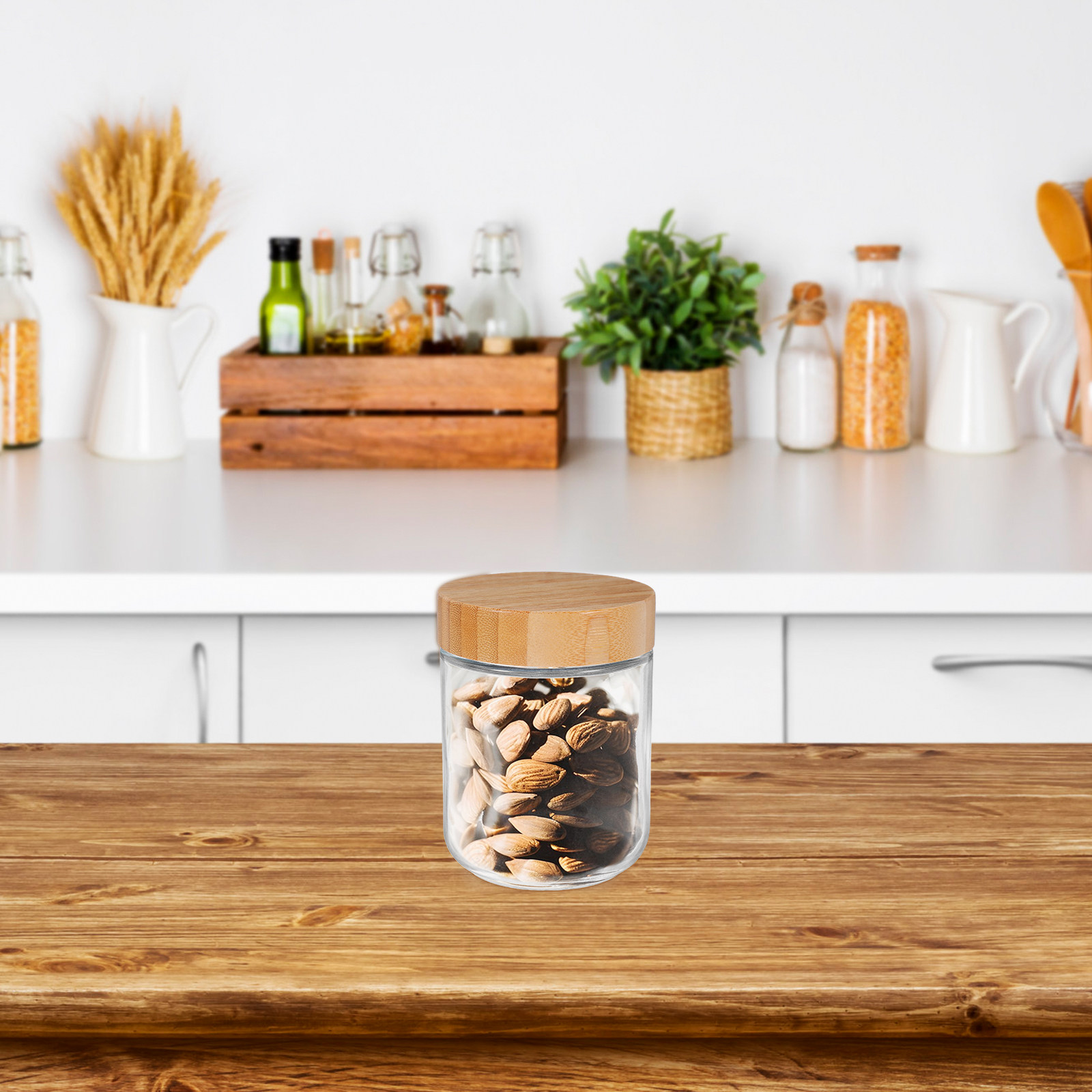 4 шт. стеклянных кухонных конт – обзор и цена Food Storage Jar Glass