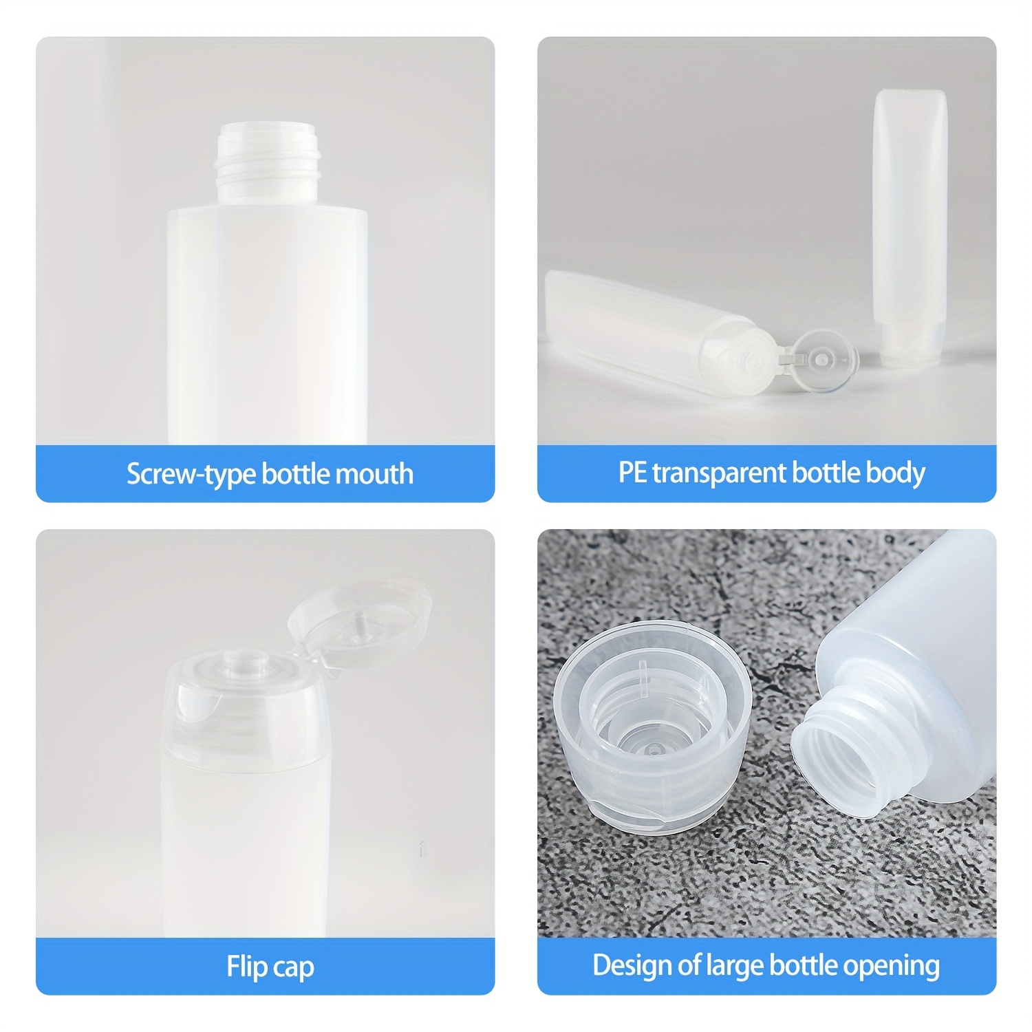 10 шт. 30/50 мл пустых многора – обзор и цена Condiment Squeeze Bottle
